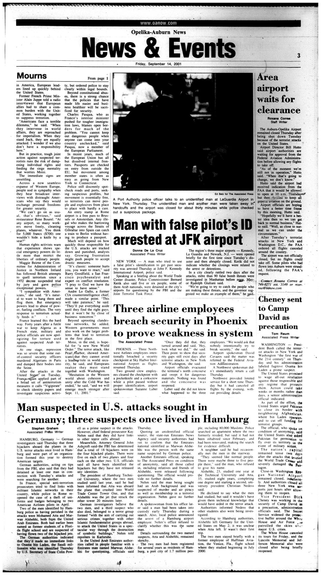 Friday, Sept. 14, 2001
